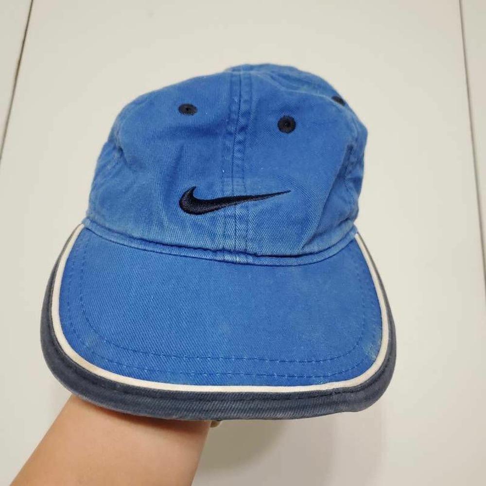 Nike Just Do It Boys Baseball Cap Blue Adjustable 6 Panel Cotton 4-7